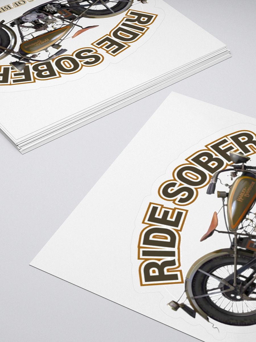 Ride Sober Vintage Motorcycle Sticker product image (4)