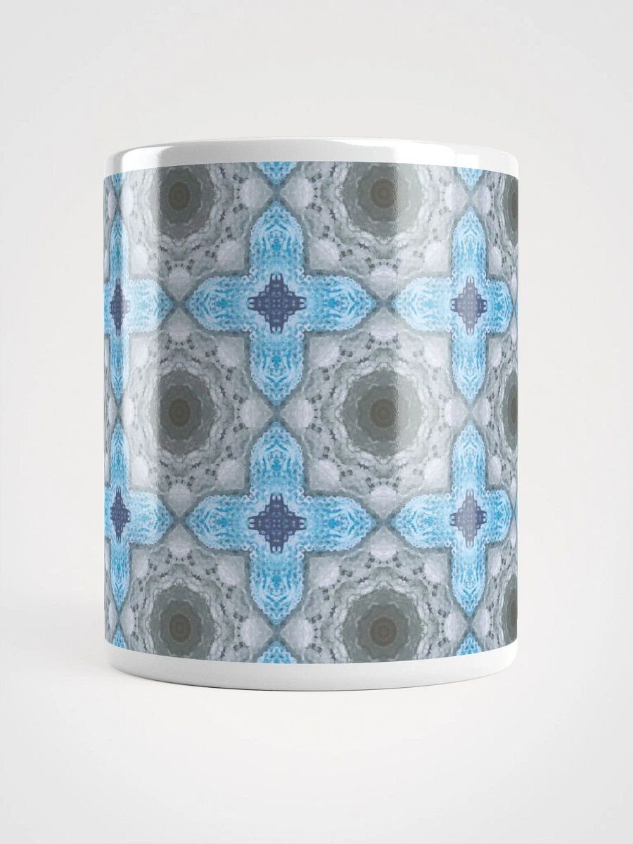 Blue and White Geometric Patterned Mug product image (9)