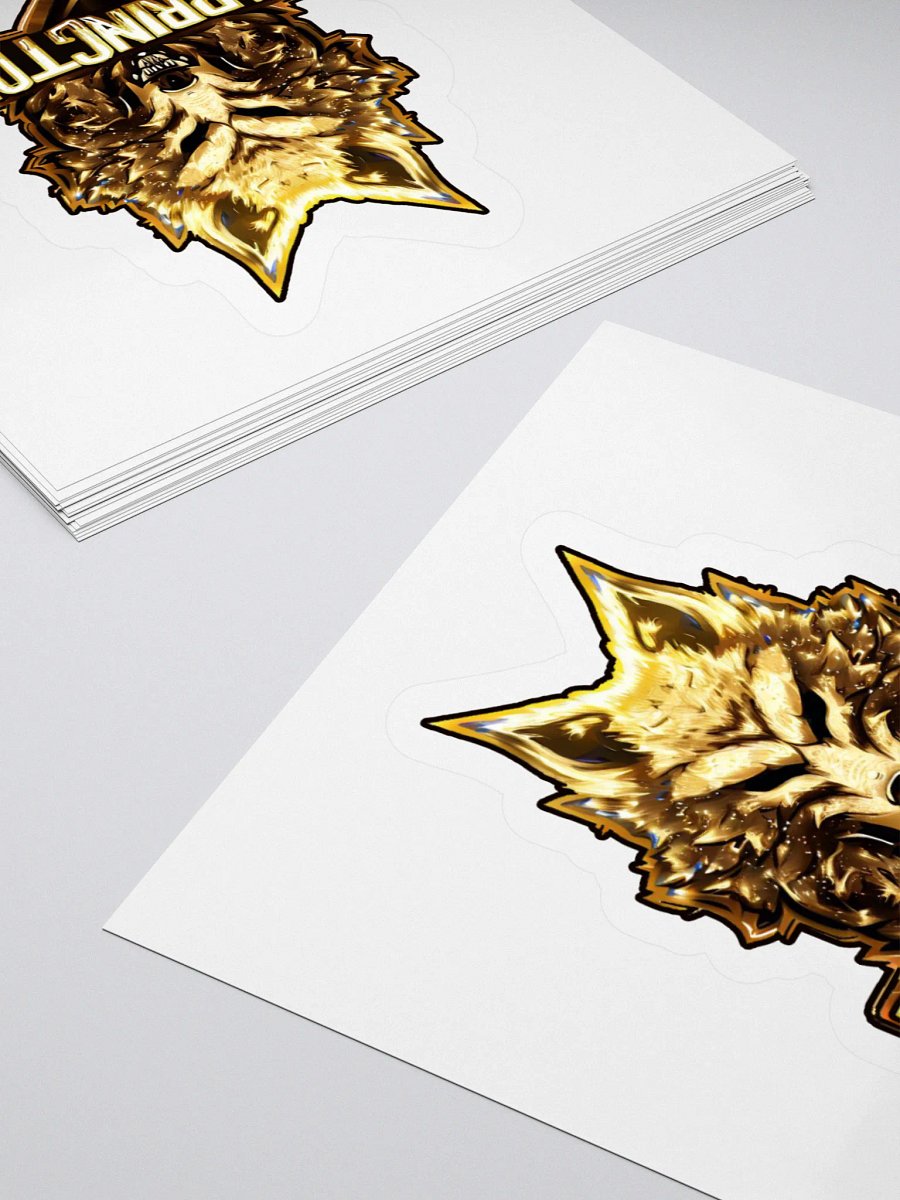 Golden Wolf Cut Stickers product image (11)