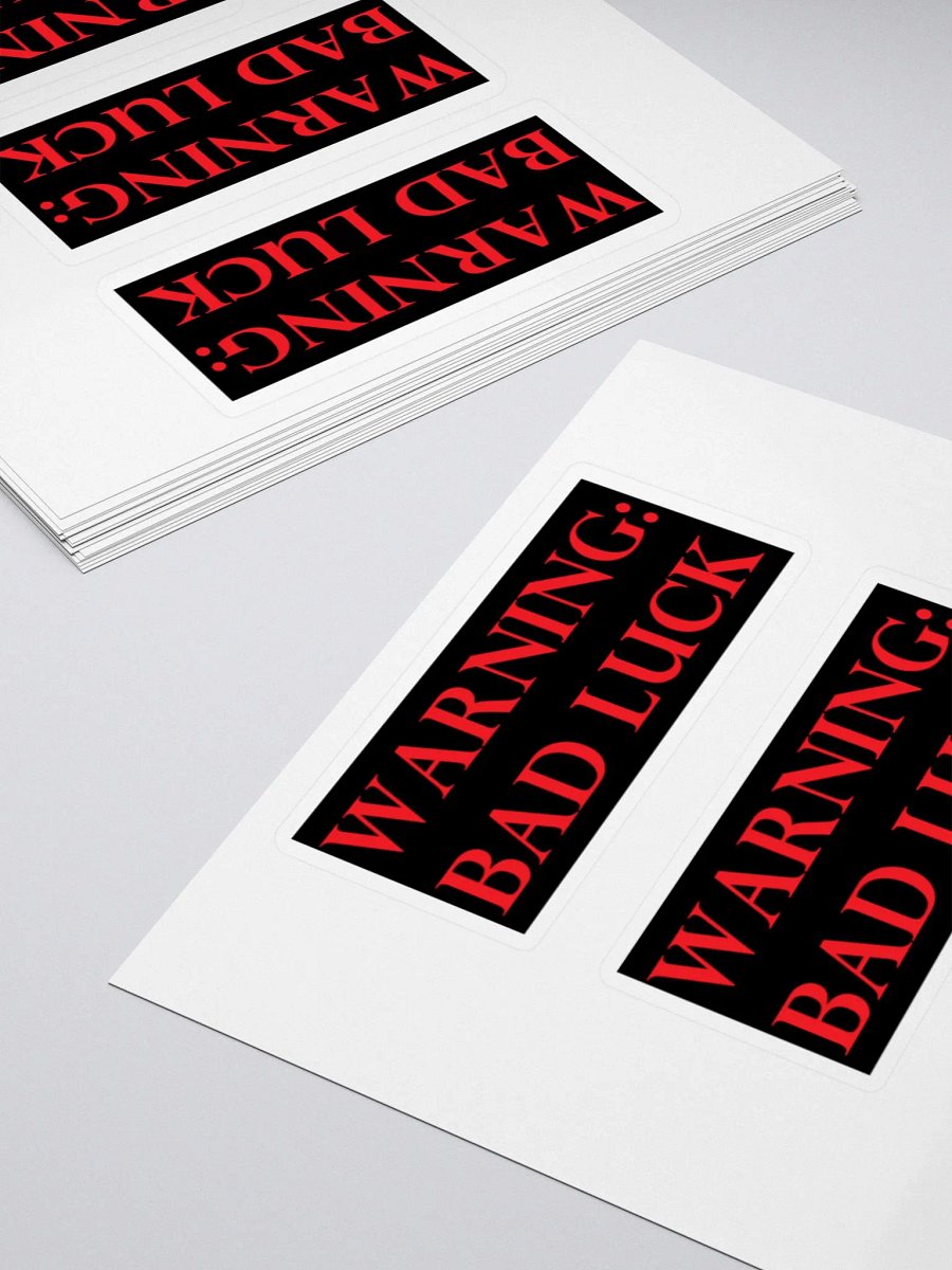 Bad Luck Warning Stickers product image (4)