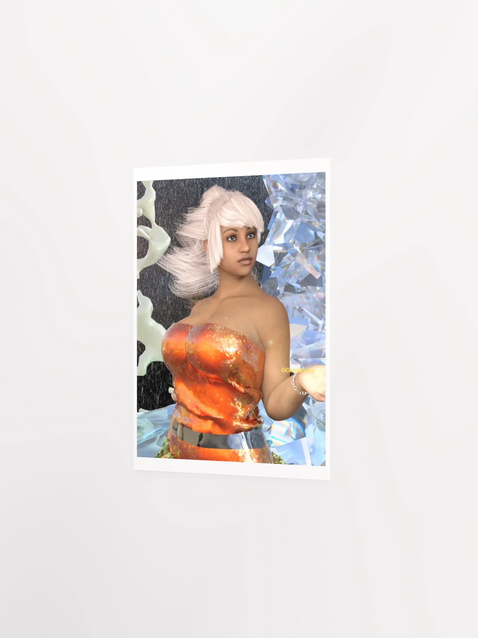 Ethereal White-Haired Woman Poster product image (19)