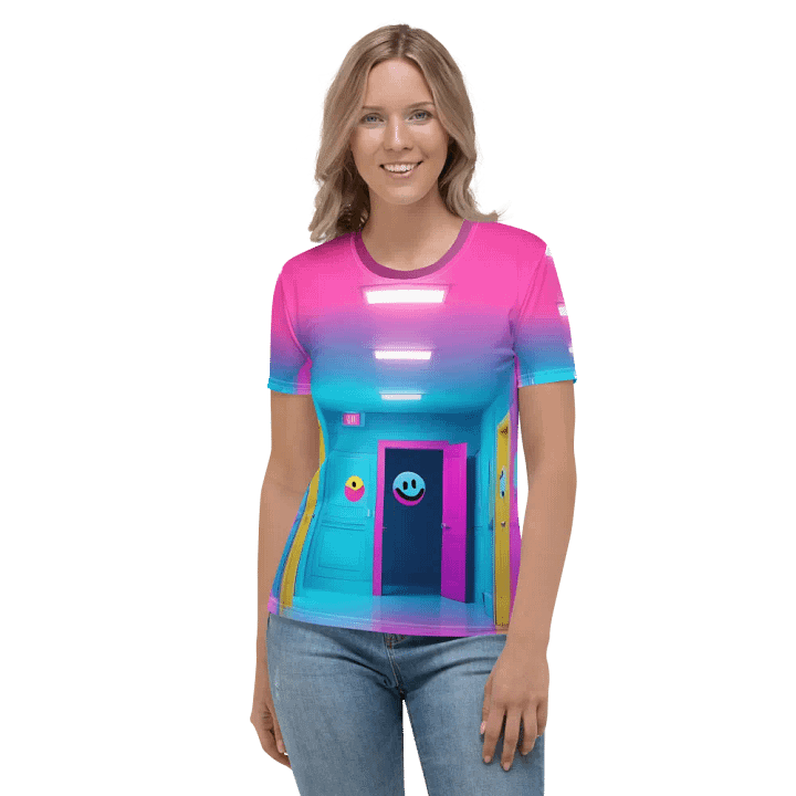Happy Hallway Smiley Tee - Retro Pop Art Print product image (1)