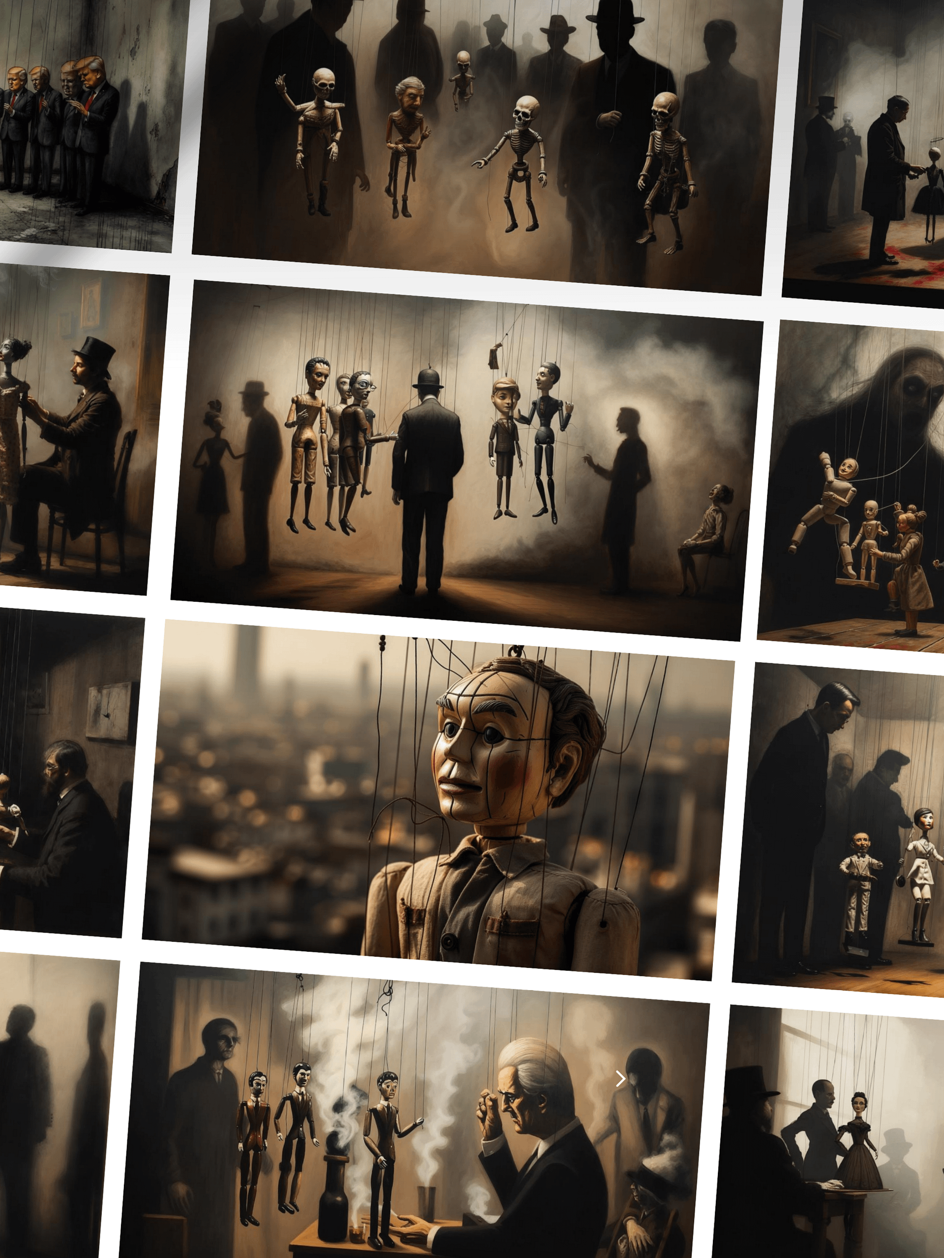 Colección Arte Digital Surrealista – 55 Imágenes de Marionetas y Poder product image (6)