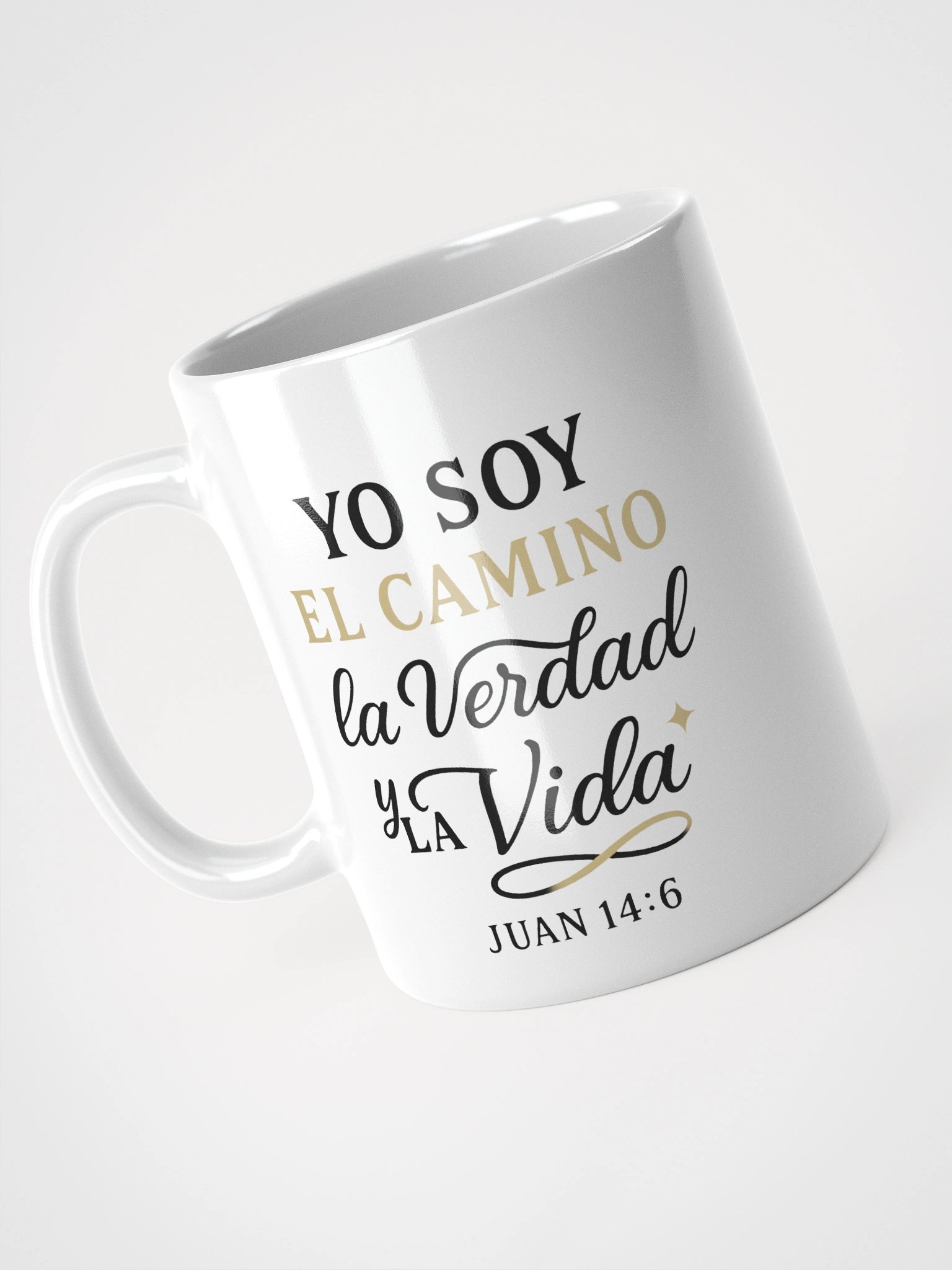 White Christian Mug – “Yo Soy el Camino, la Verdad y la Vida” – Spanish John 14:6 product image (4)