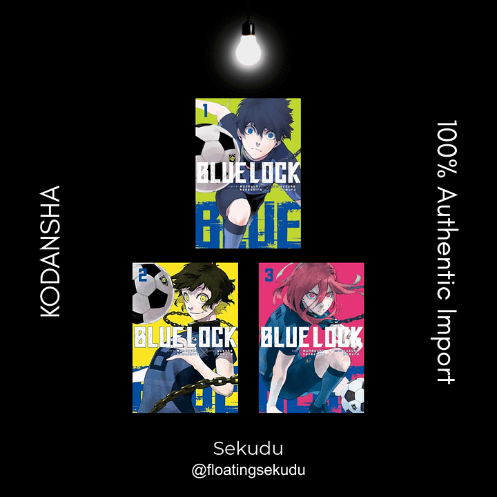 [Authentic] Blue Lock Manga (English) Vol 1, 2, 3 | Kodansha [Brand New] product image (1)