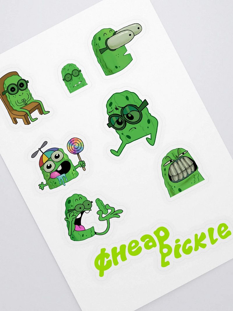 Pickle Sticker Sheet