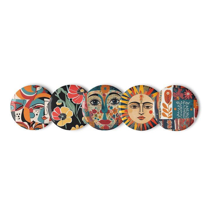 Collage Pin Buttons Set product image (1)