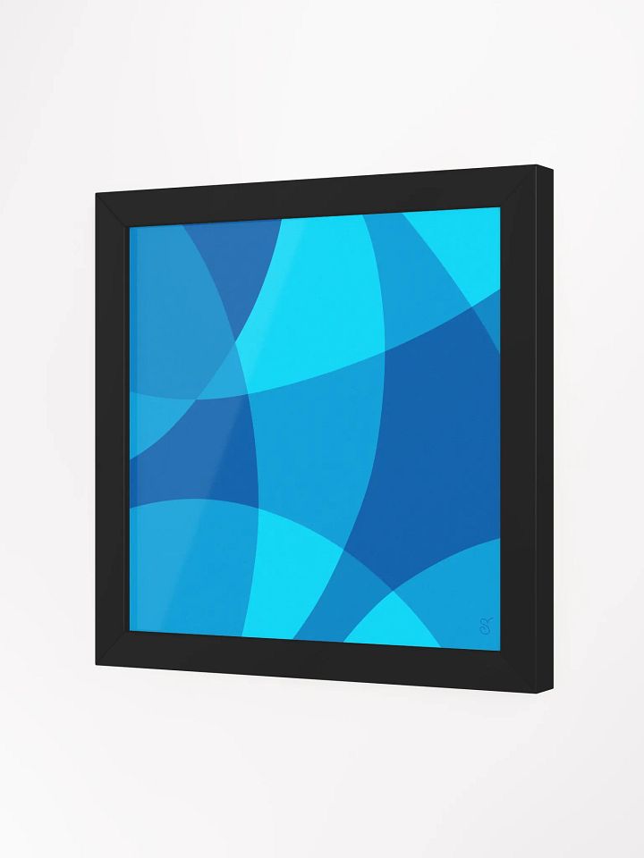 Blue Harmony: Framed Abstract Poster - Abstract Composition No. 6 product image (22)