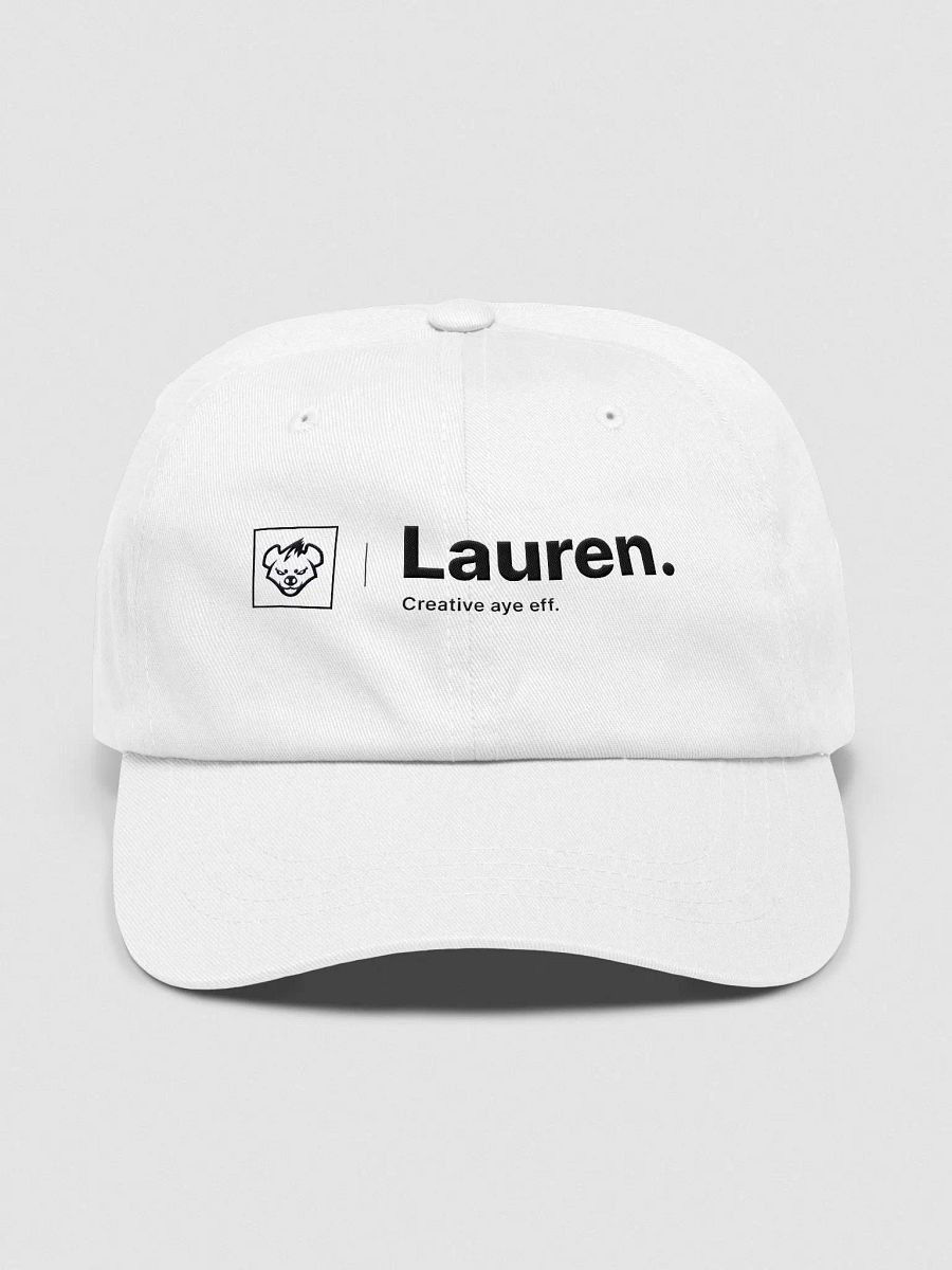 lauren's white dad hat product image (1)