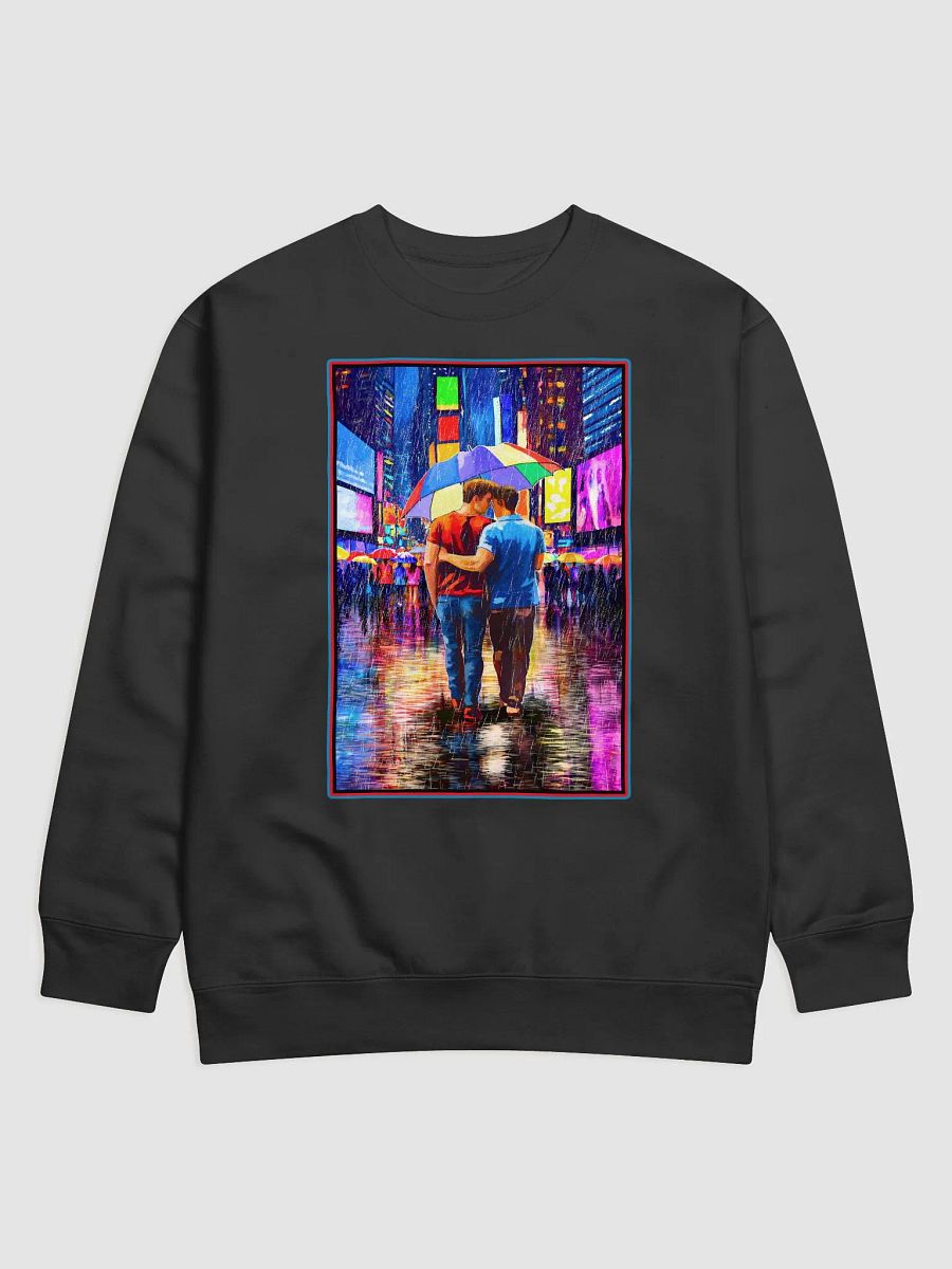 Rain In Times Square - Gay Couple Art Sweatshirt product image (3)