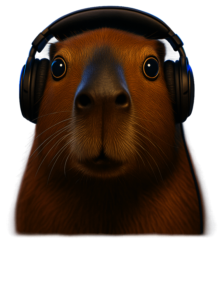 Capybara Techno Logo – Limited Digital License · 1024×1024 Edition product image (1)