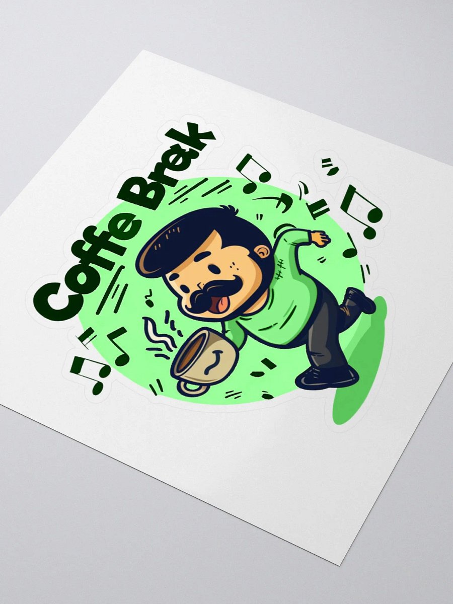 Coffee Break Green Sticker product image (10)