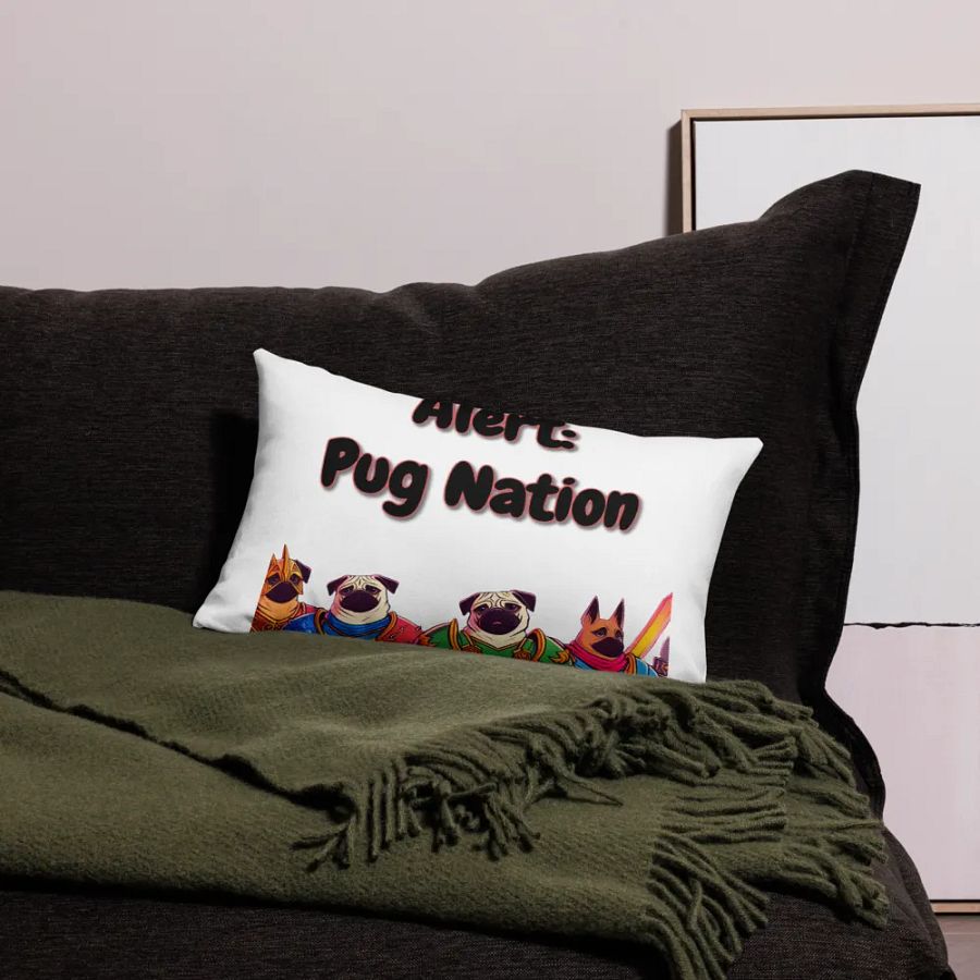 Pug Nation Warrior Pillow Case product image (24)