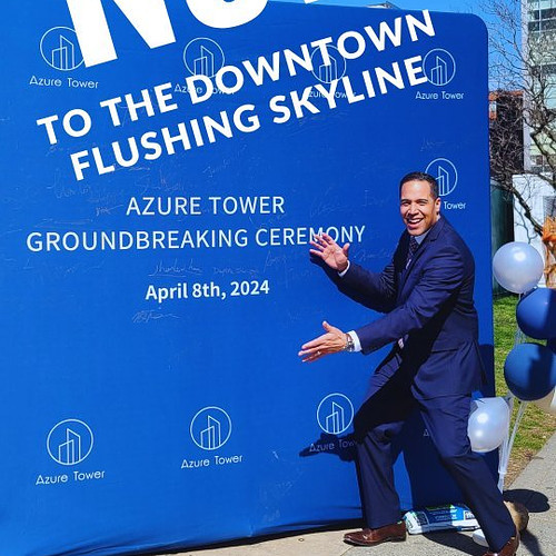 😎👍🏼Invited to witness a grand event See it live from a #groundbreaking ceremony in #Downtown #flushingqueens for the Azure To...