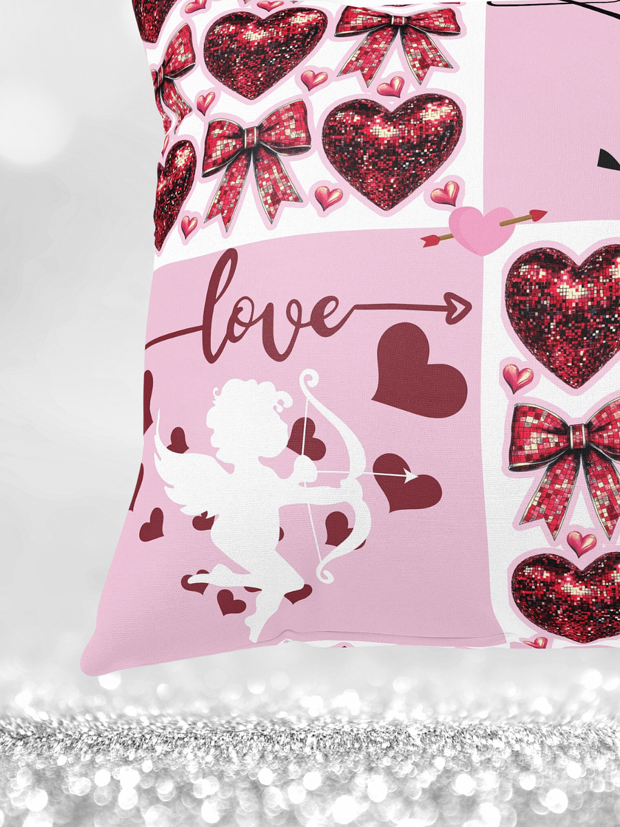 Lovebirds Pink & White Pillow product image (3)