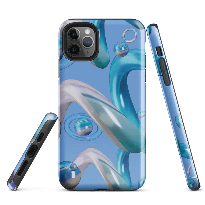 Reflective Blue Ribbon iPhone® Tough Case product image (3)
