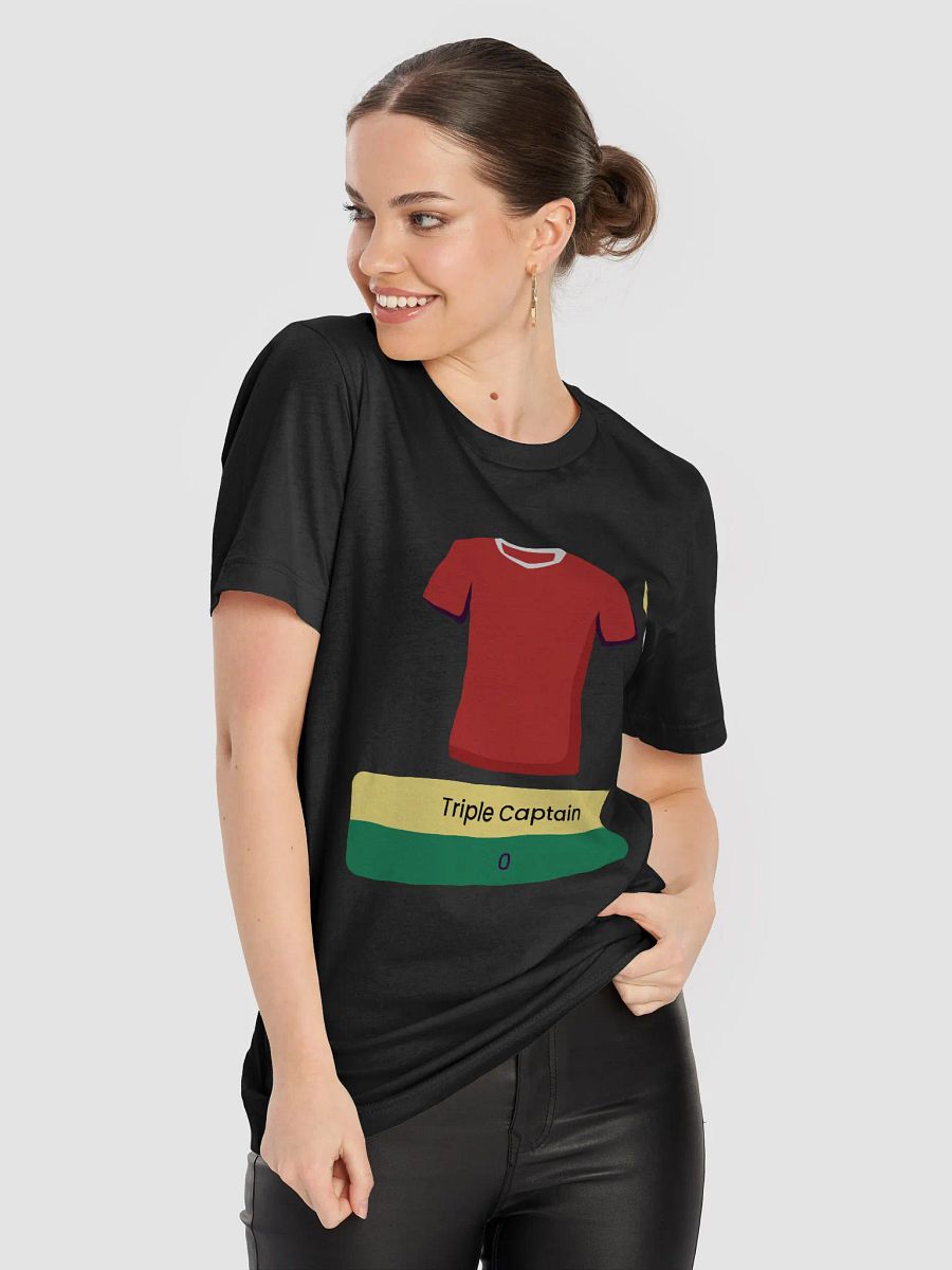 Red Triple Captain Fantasy Football T-shirt product image (8)
