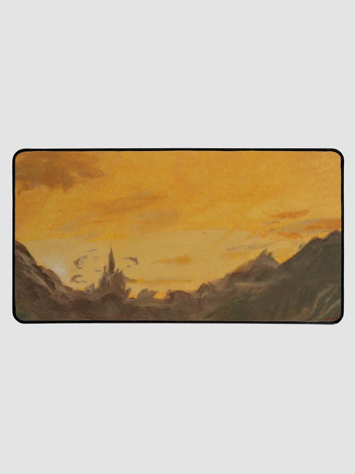 Fiery Sunset Castle - Desk Mat product image (1)