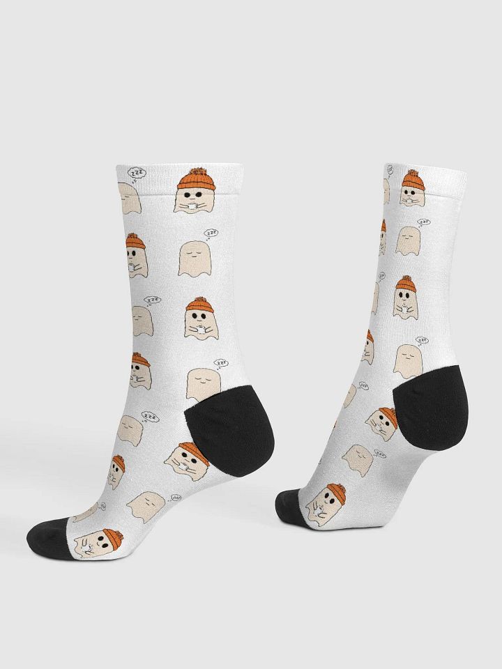 Beanie Coffee Ghost X Sleepy Ghost Premium Crew Socks product image (2)