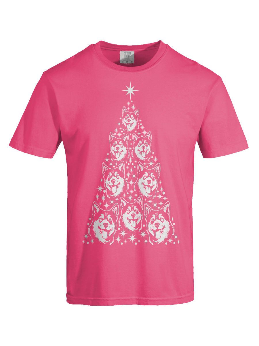 Siberian Husky Christmas Tree T-Shirt product image (47)