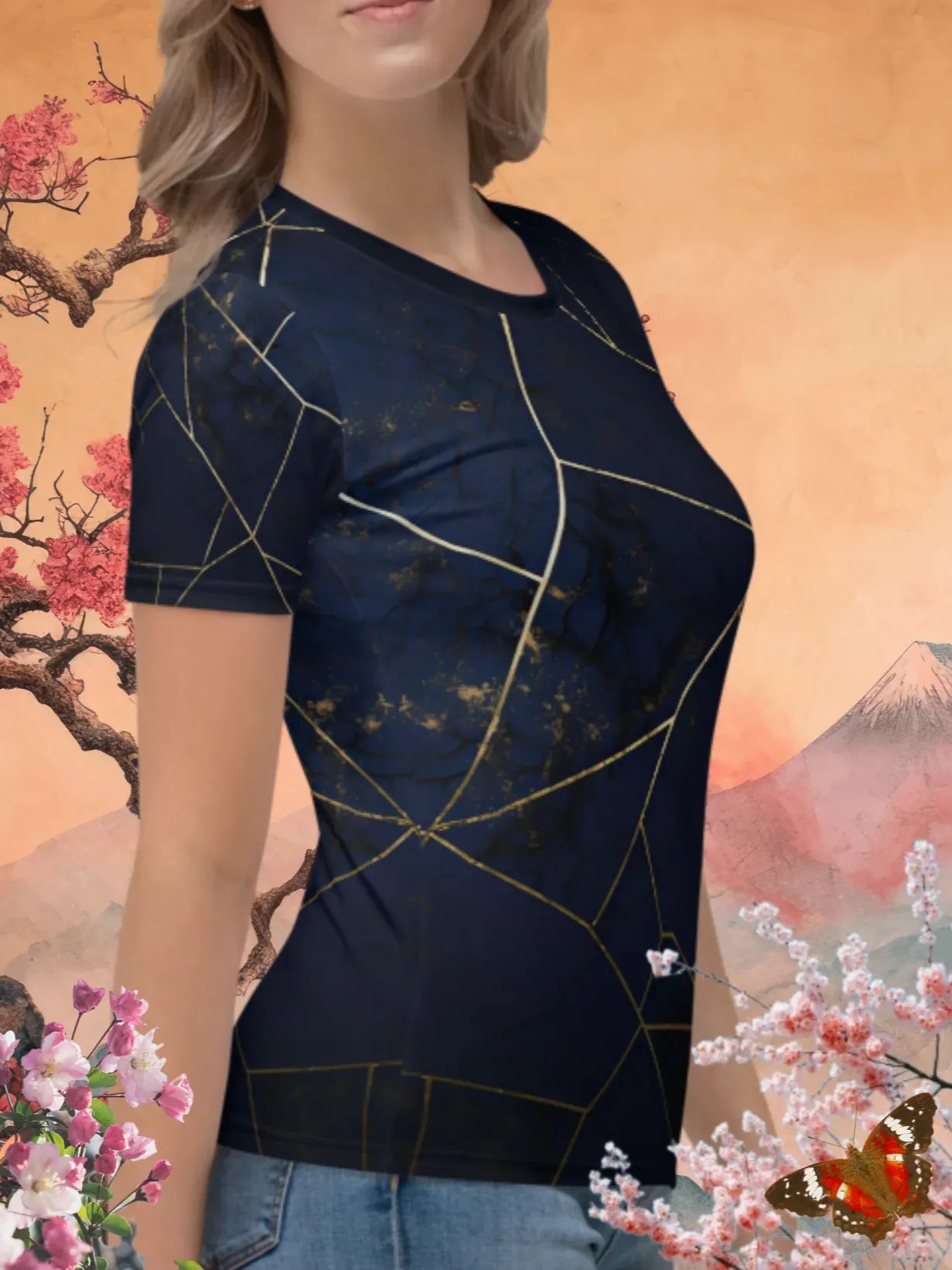 Elegant Violet & Gold Kintsugi product image (3)