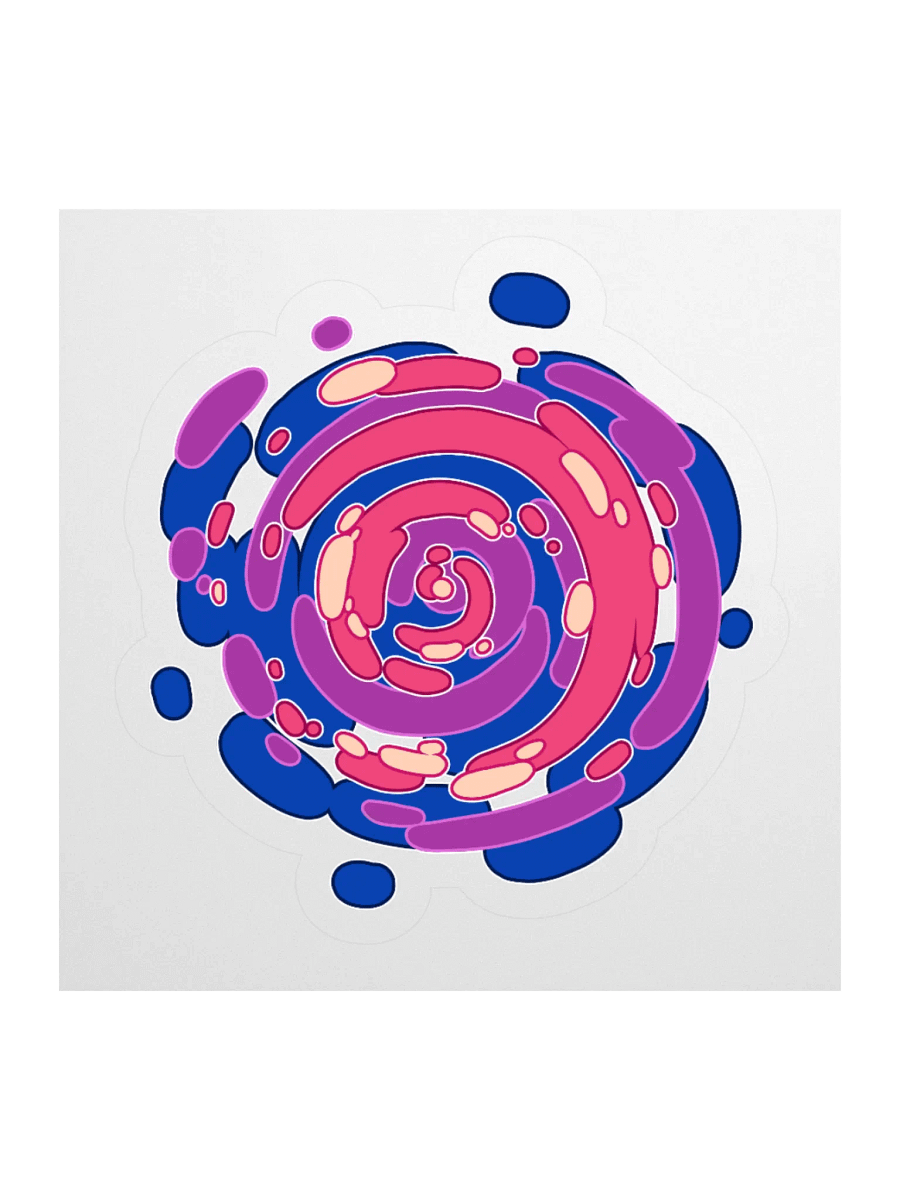 Time Warp Sticker (Bisexual Pride Flag) product image (1)