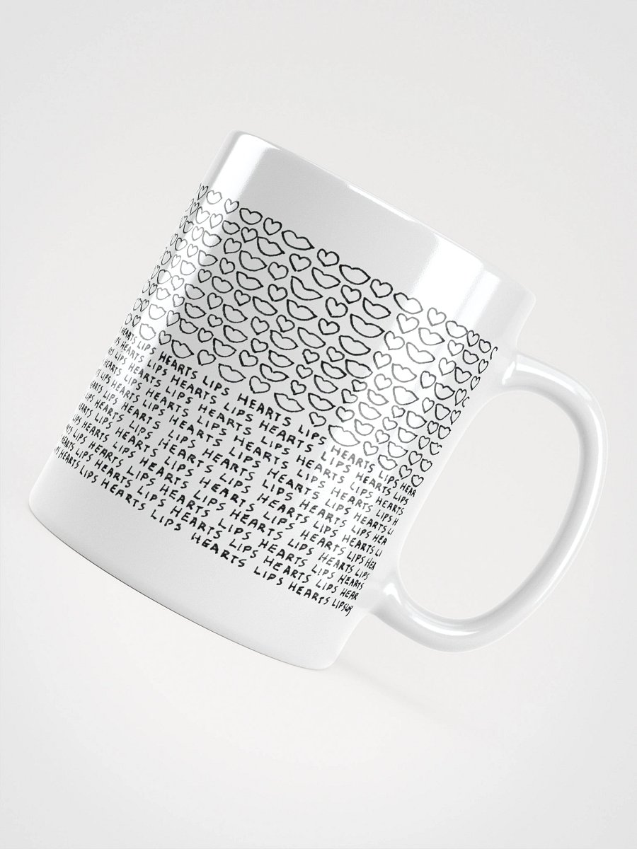 Lips Hearts White Glossy Mug product image (7)