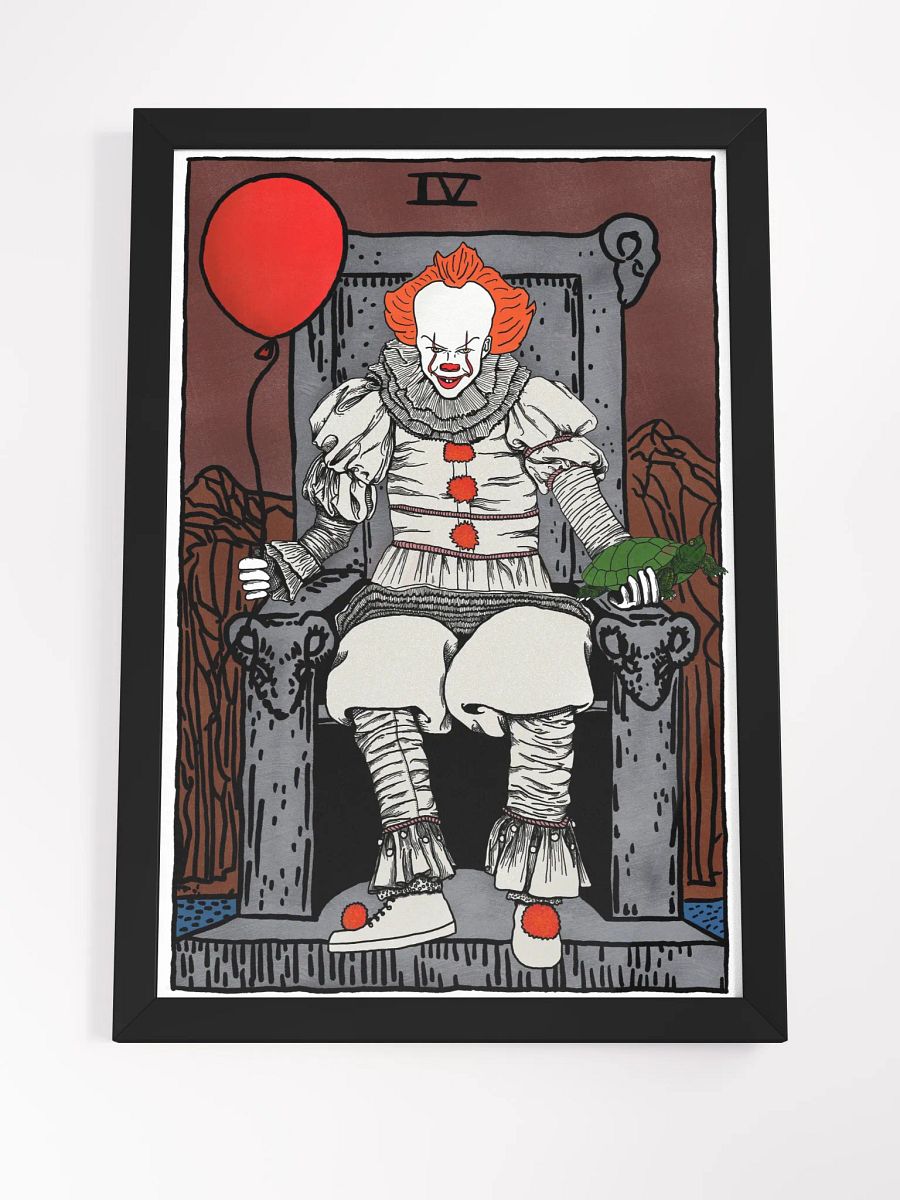 New Pennywise Emperor Tarot Card Framed Print product image (4)