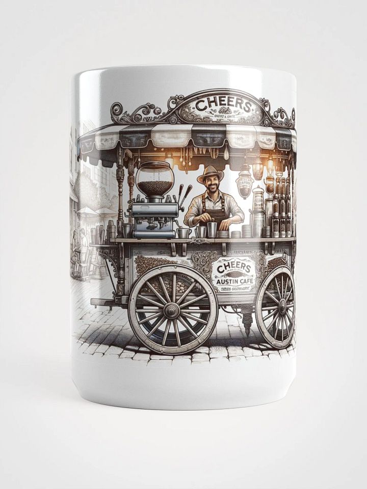 Old World Street Coffee Merchant - White Glossy Mug 15oz product image (1)