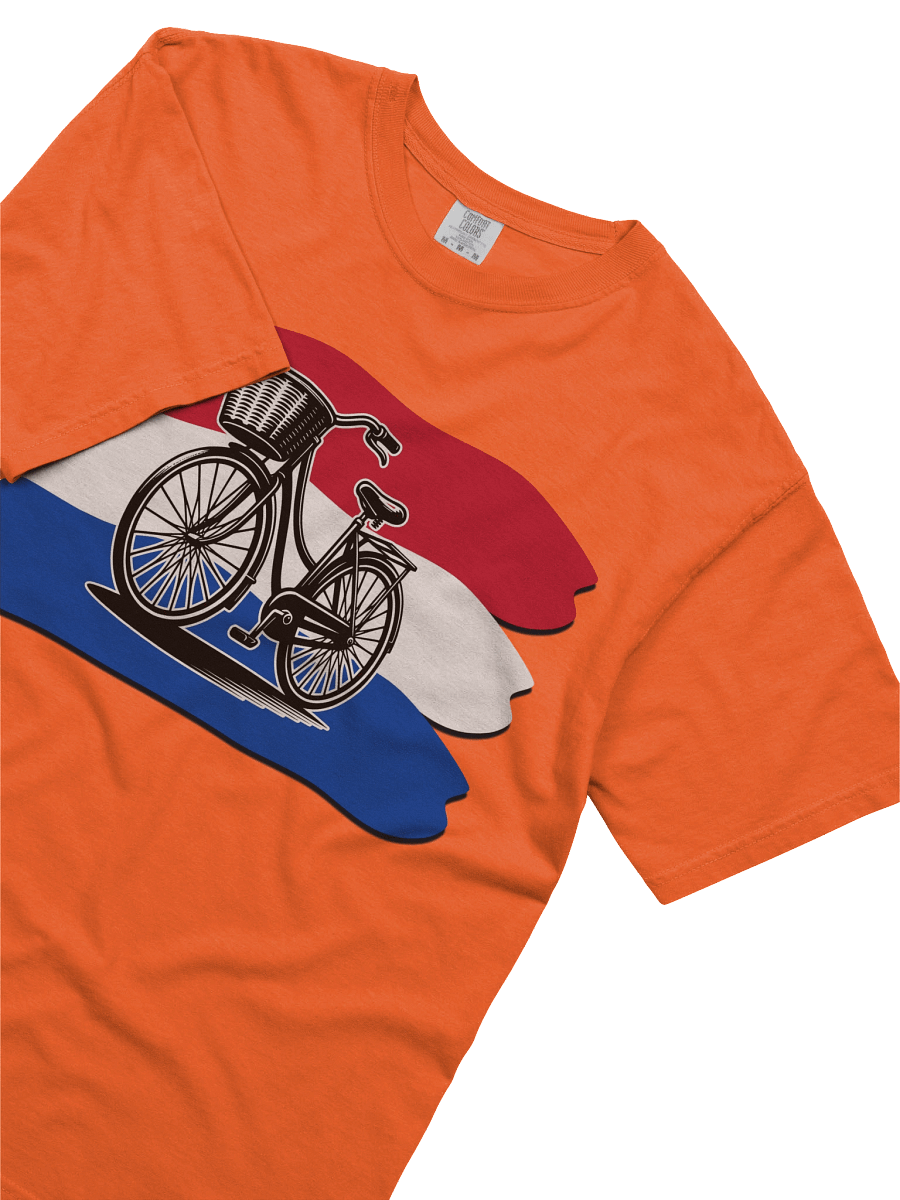 Netherlands Flag And Bicycle Premium Unisex T-Shirt product image (8)