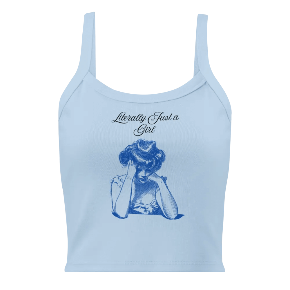 Literally Just a Girl Tank (Blue Print) product image (5)