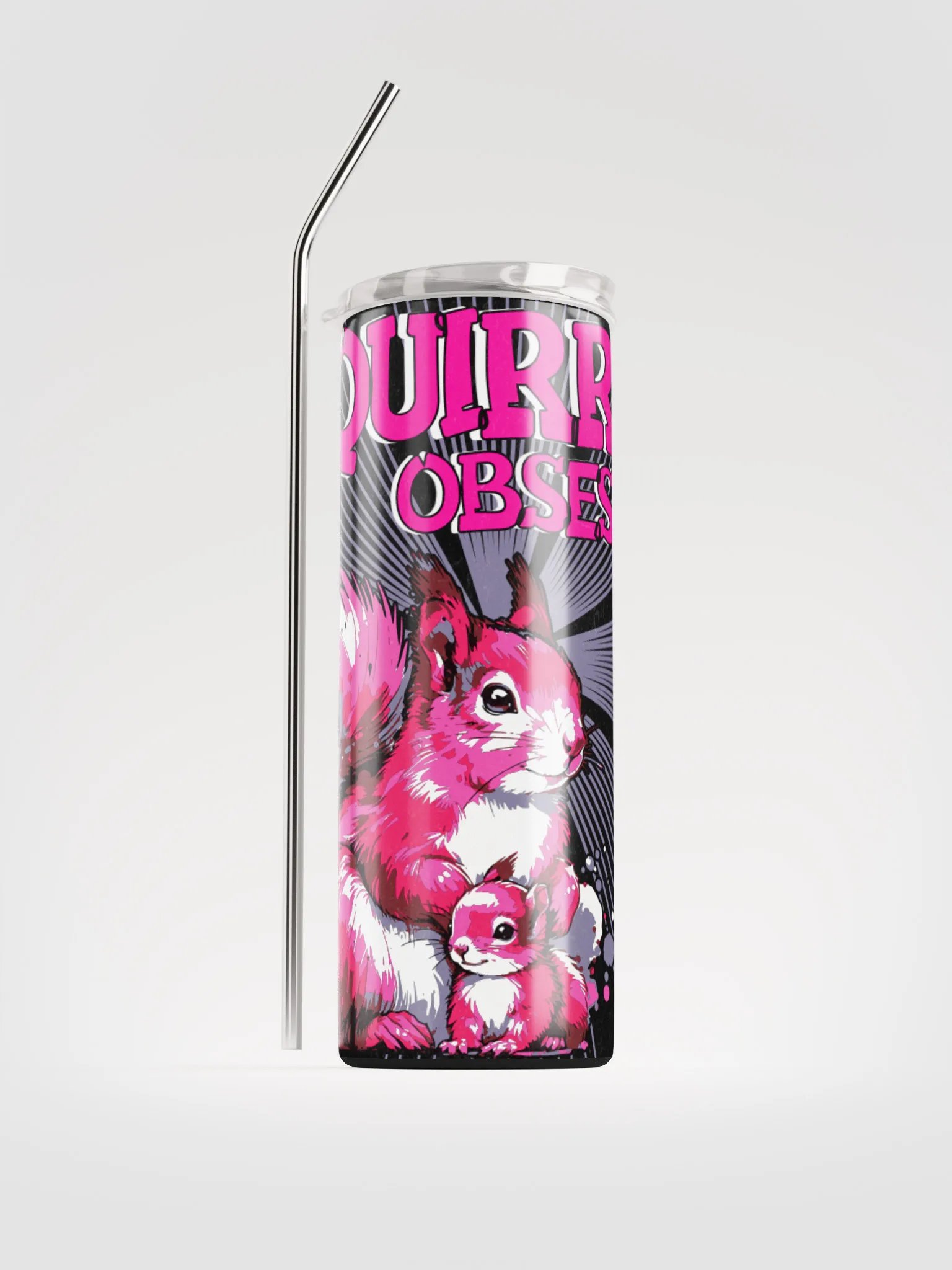 Squirrel Obsessed Stainless Steel Tumbler product image (1)