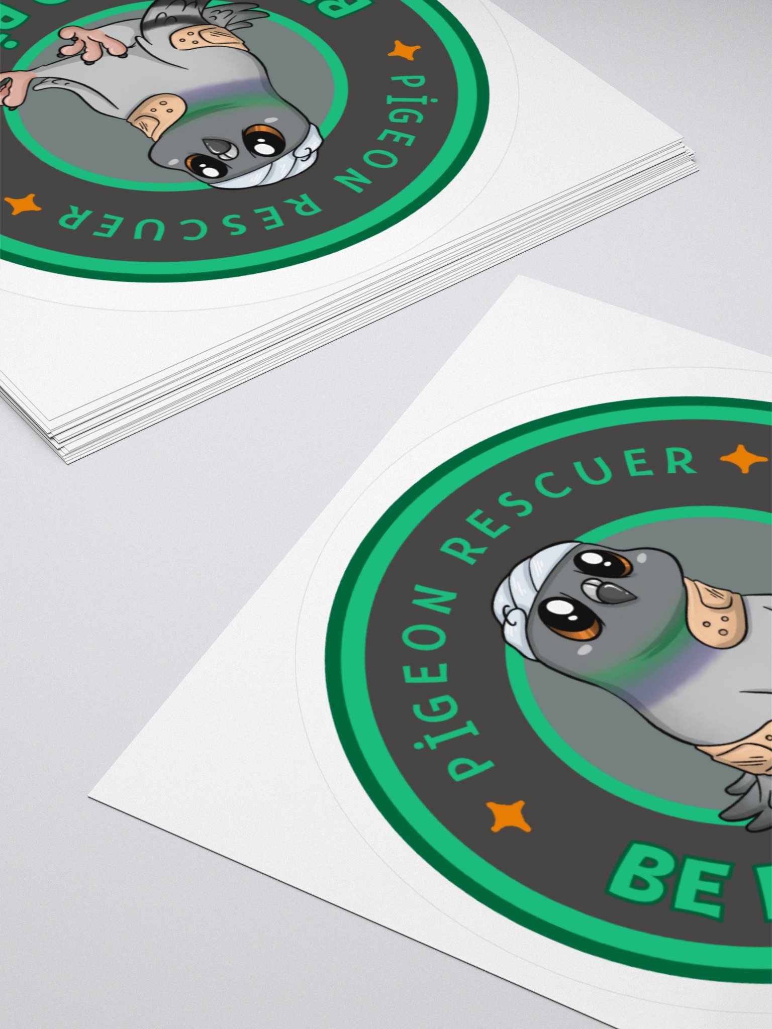 Pigeon Rescuer Kiss Cut Sticker product image (8)