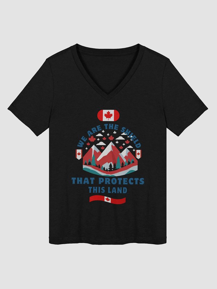 Canadian Shield Maple Women's V-Neck Tee product image (2)