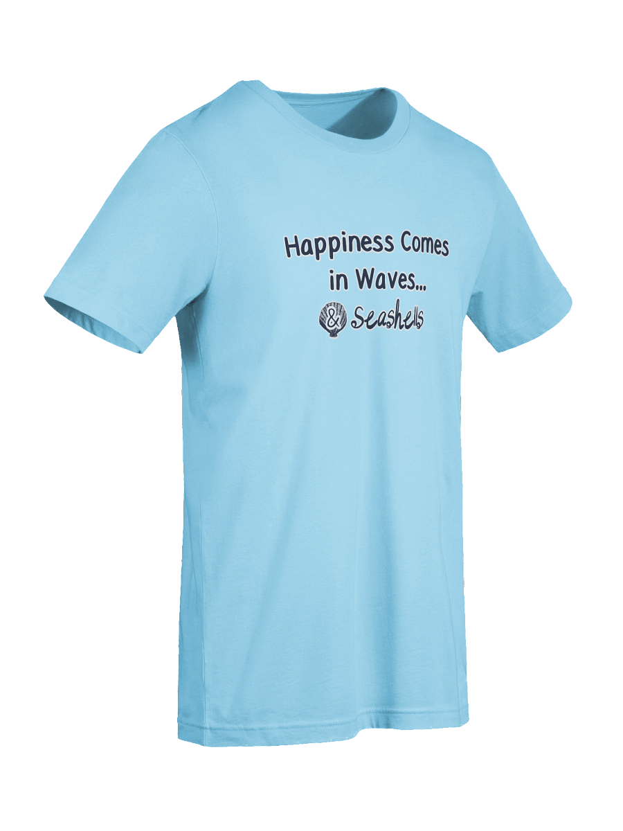 🌊 Happiness Comes in Waves...& Seashells | Coastal Beachcomber Tee | Monique Faella Designs™ product image (9)