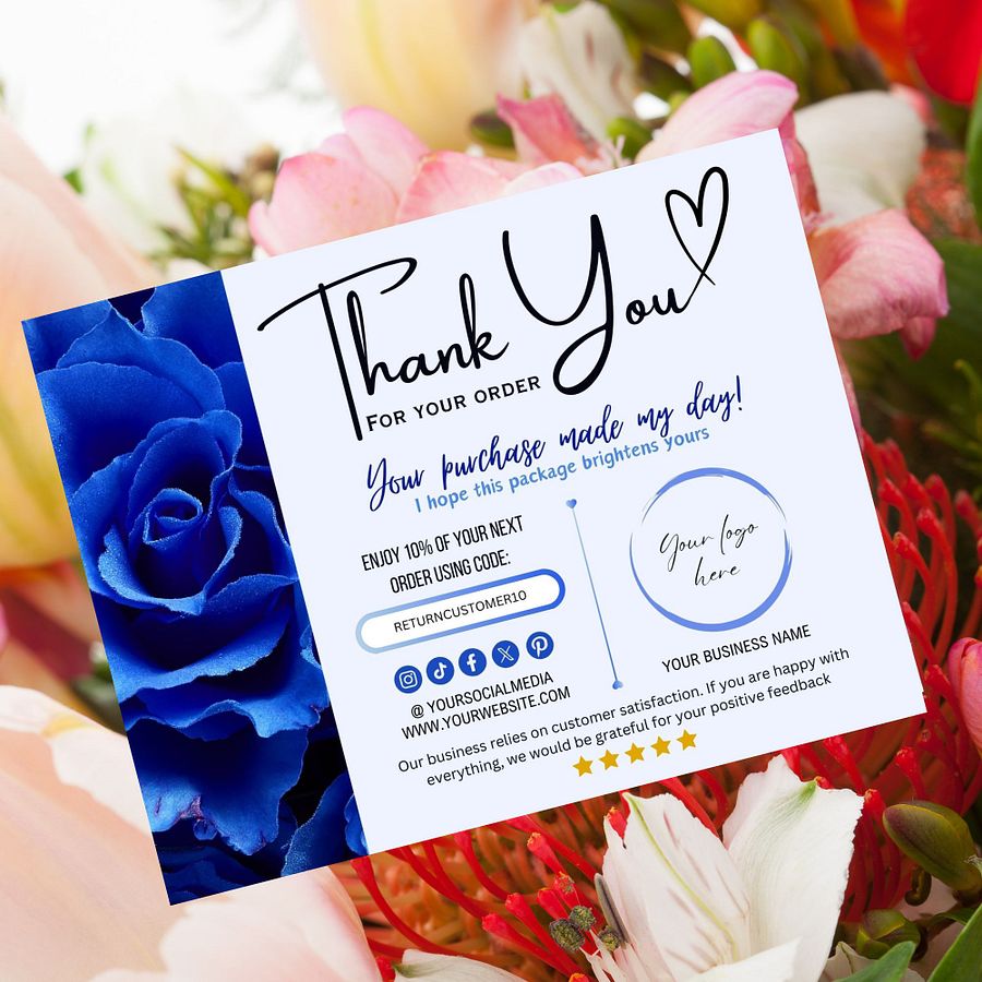 Celestia - Thank You Card Template product image (4)