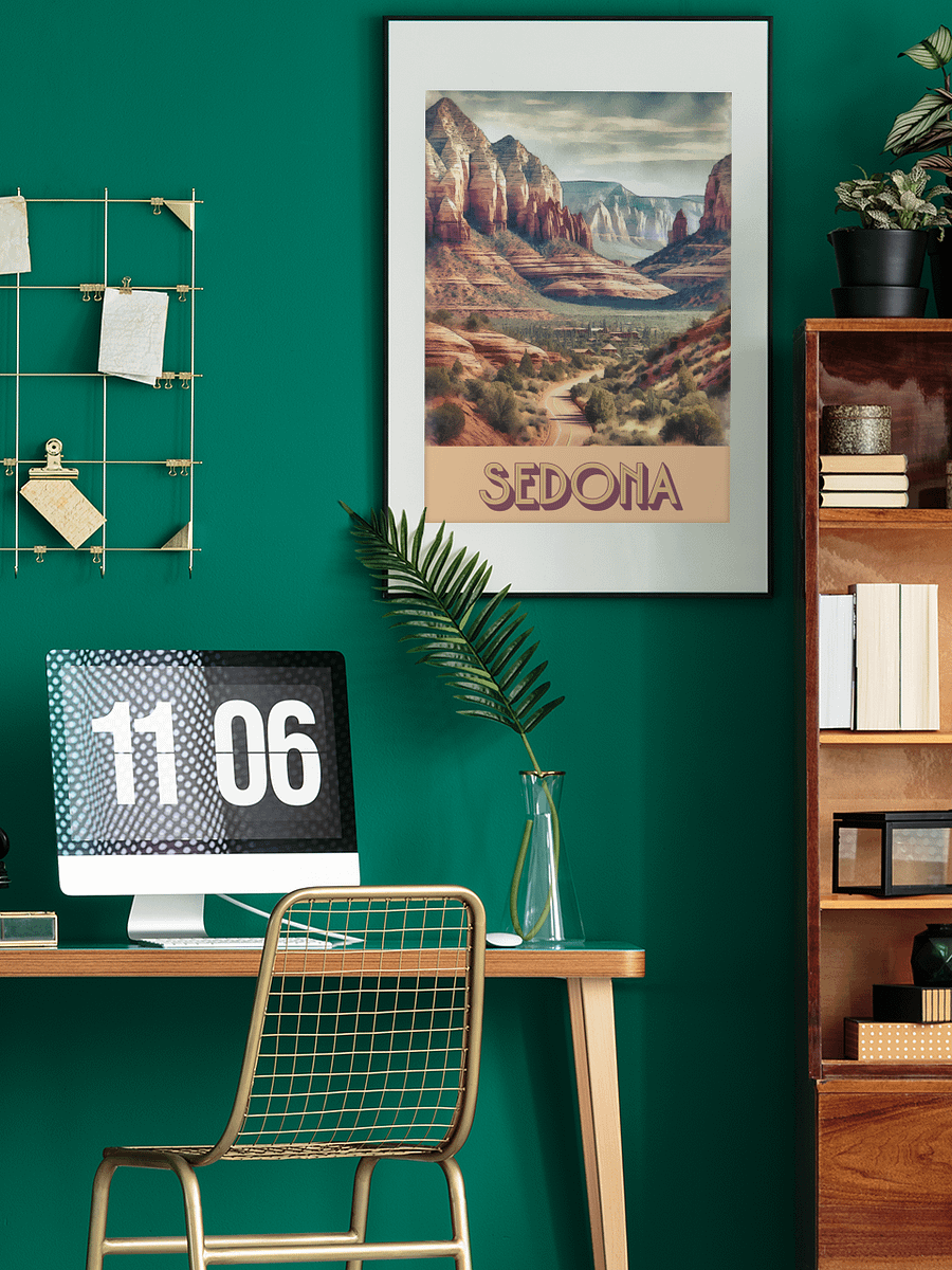 Sedona Arizona Vibrant Watercolor Poster product image (19)
