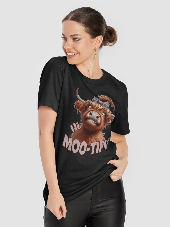 Hi MOO-TIFUL! Cartoon Cow T-Shirt product image (1)