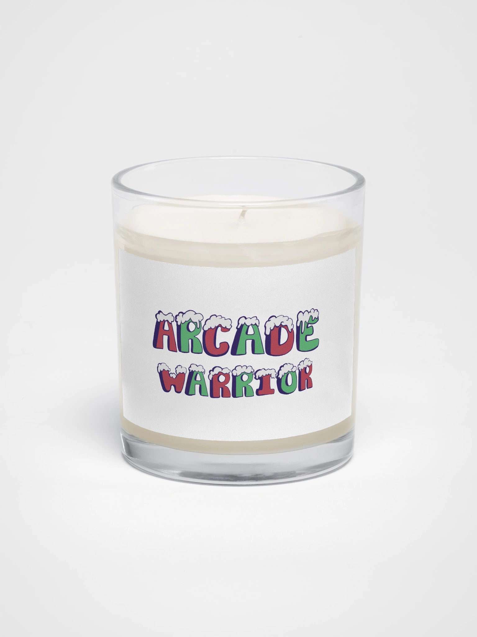 Arcade Warrior Holiday Logo Candle Christmas 2025 product image (1)