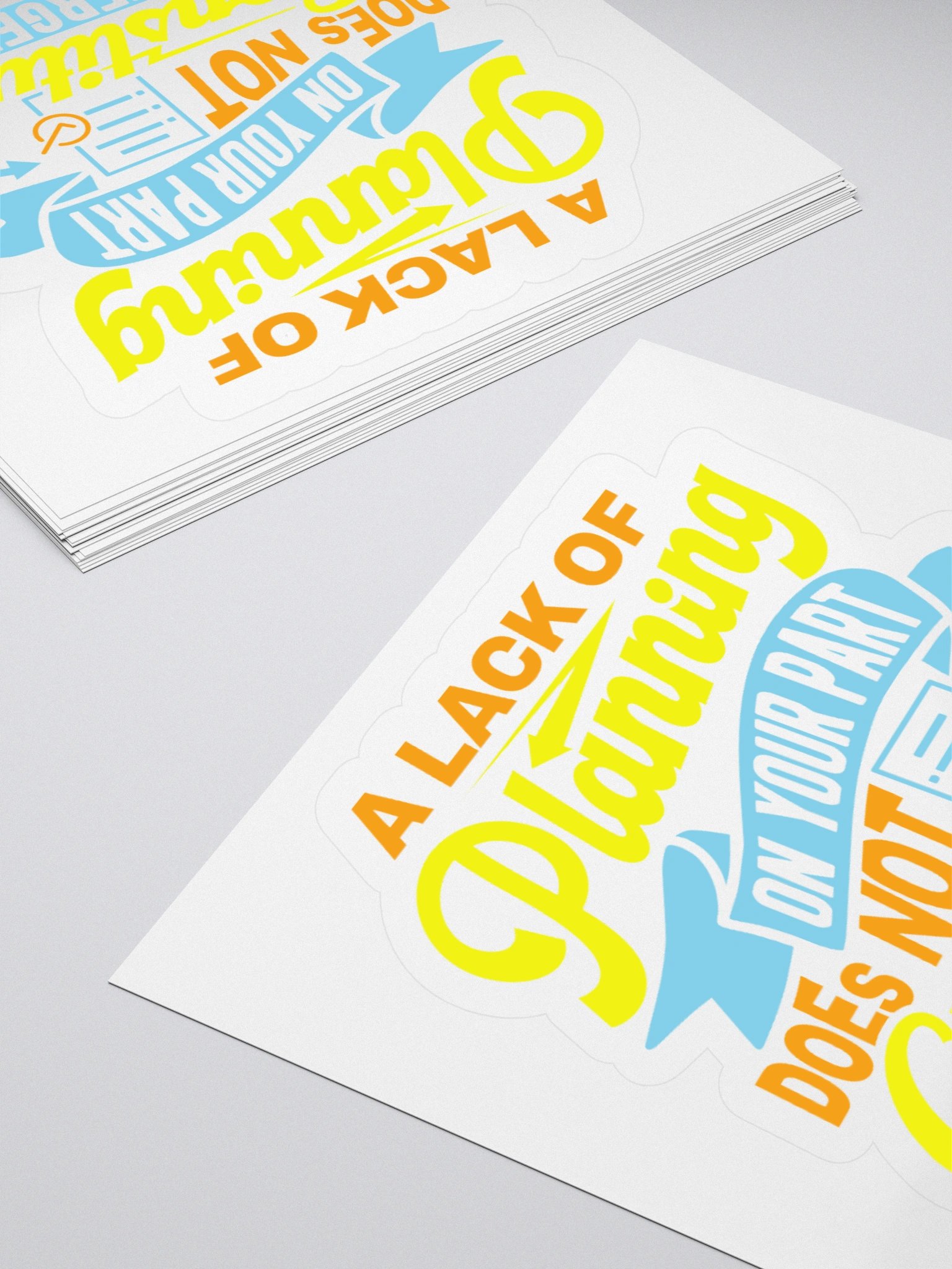 Lack of Planning Sticker product image (4)