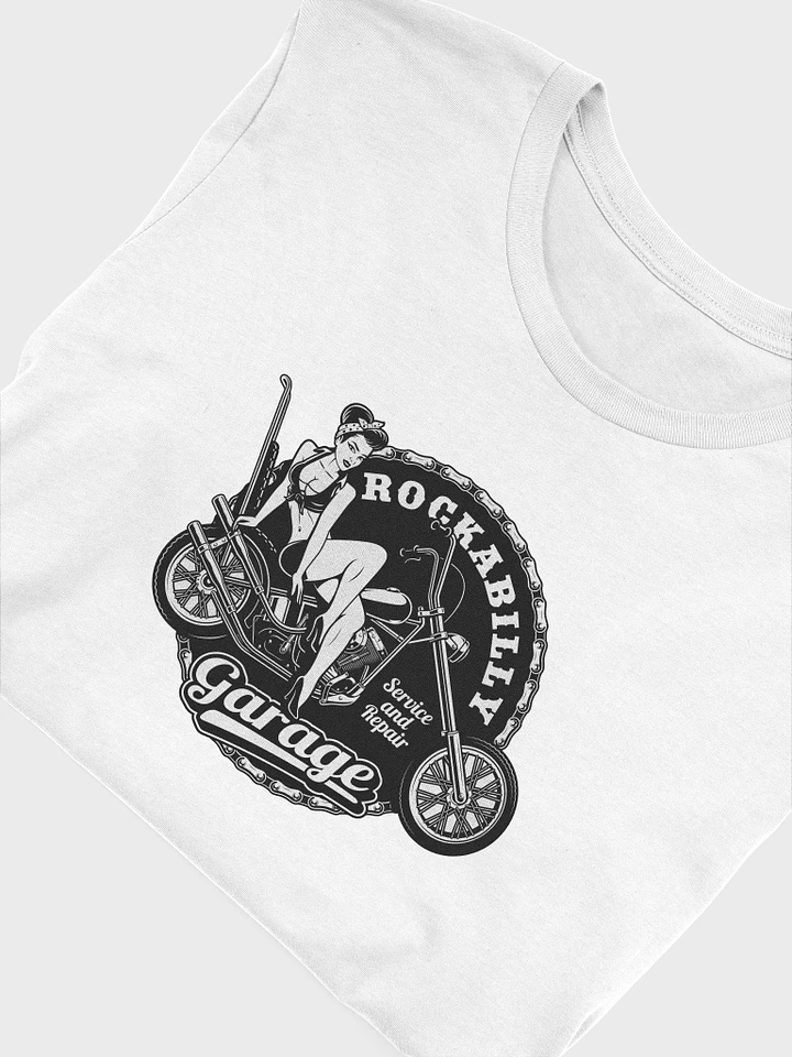 Rockabilly Garage Motorcycle Pinup Girl T-Shirt product image (12)