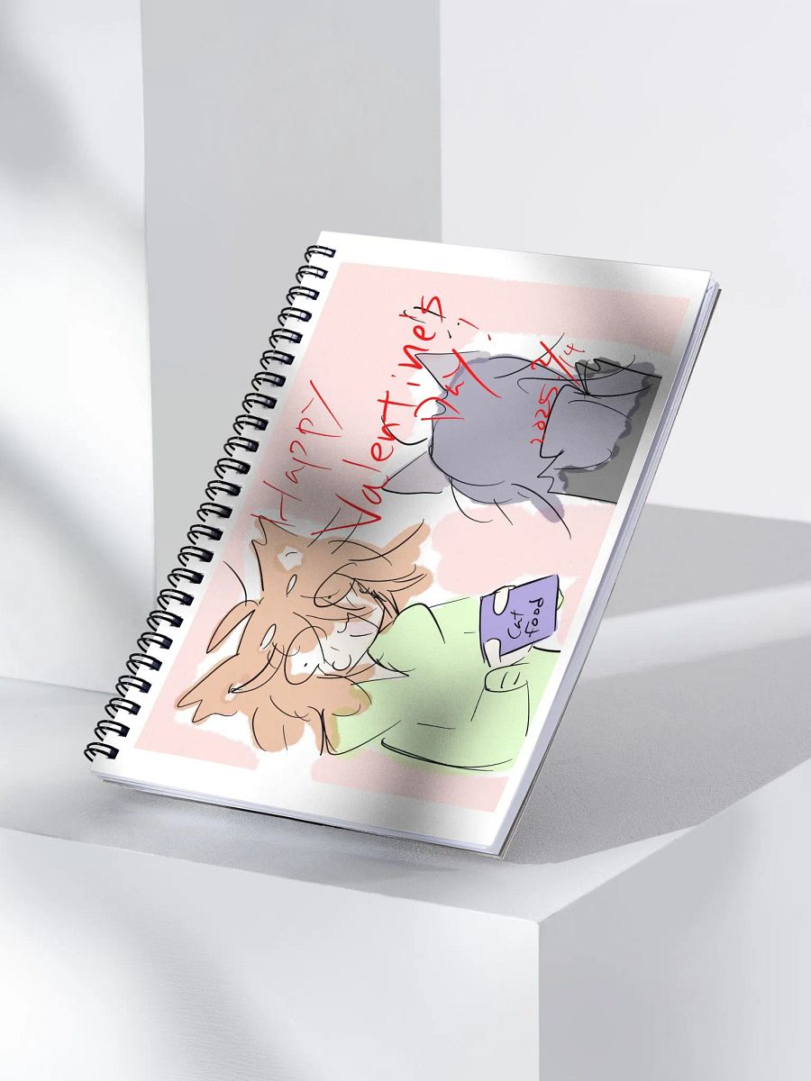 Chiwa and Cat-san Valentine's notebook product image (3)