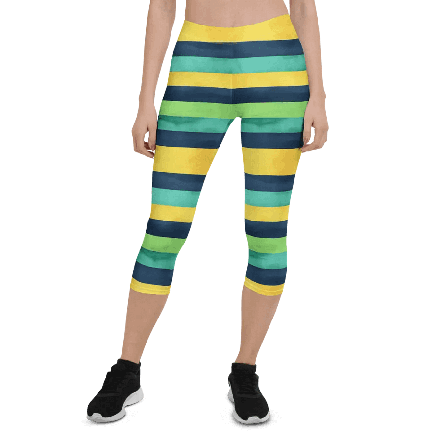 Stripes of Dyspraxia Capris product image (1)