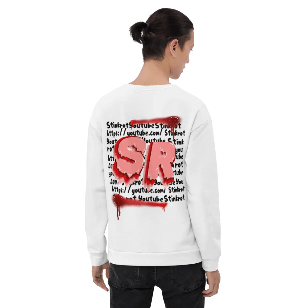 White Stinkrot Youtube Crewneck product image (7)