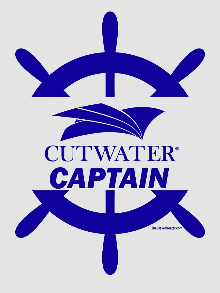 Cutwater Captain - T-Shirt - Light Shirt w/Blue Logo product image (2)