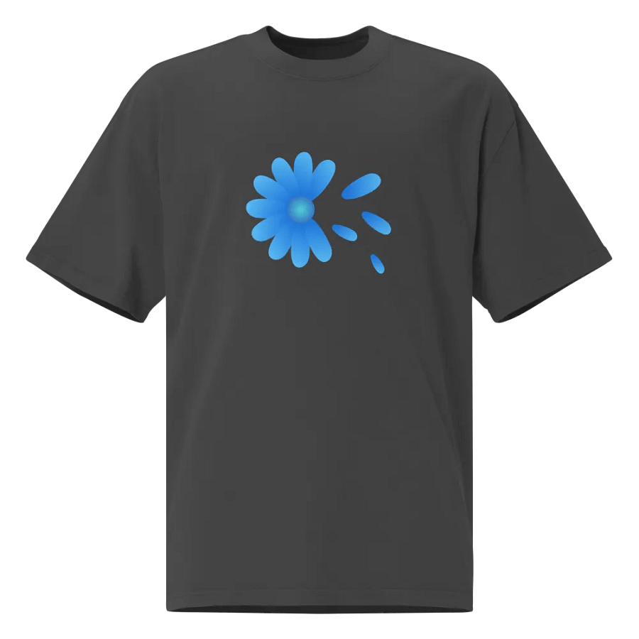 Floating Petals Blue Flower T-Shirt product image (1)
