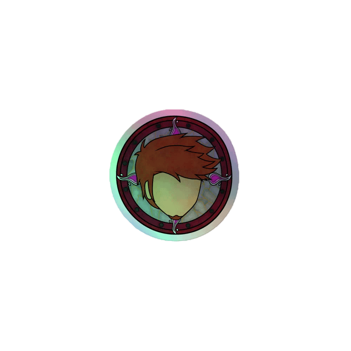 Percy Stained Glass Holographic Sticker product image (1)