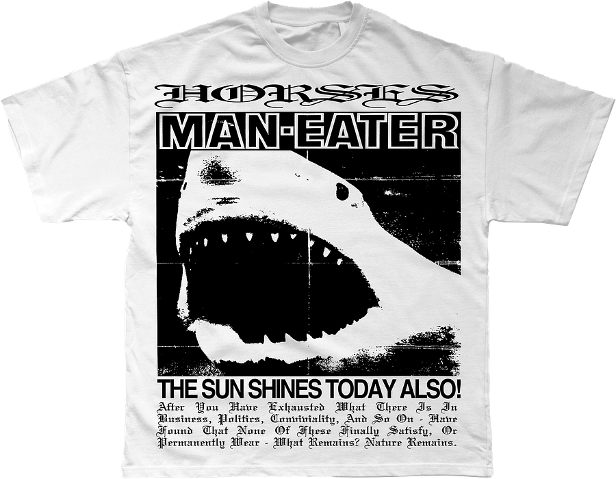 Shark Shirt (White) product image (1)