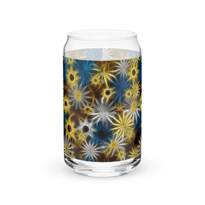 Glowing Daisies Can Shaped Glass product image (2)