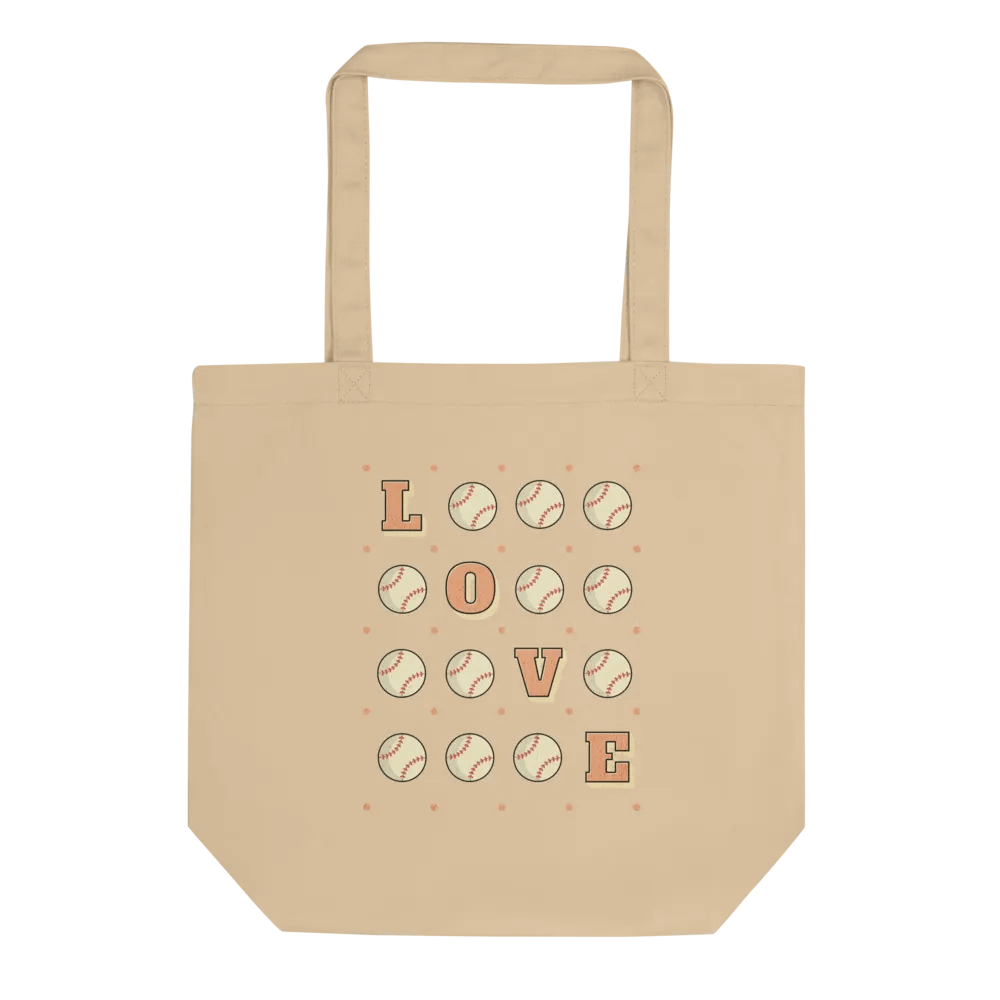Love Baseball Square Eco Tote product image (1)